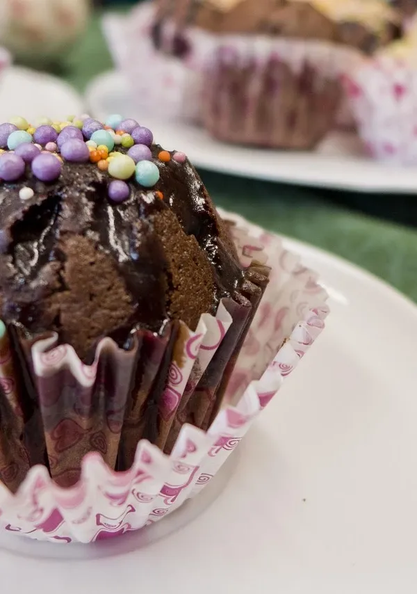 Muffins doble chocolate receta
